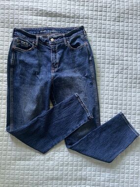 Old Navy high rise Blue Straight Leg Jeans sz 10